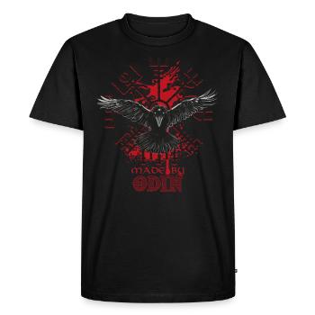 Design for Viking, Celtic and Germanic fans - Men's Premium Organic T-Shirt - black - Front - Nico (187cm)