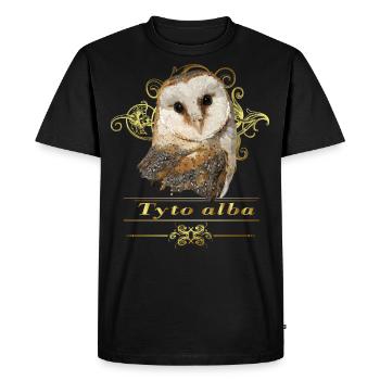 Hibou de cloche - T-shirt Premium bio Homme - noir - Devant - Nico (187cm)