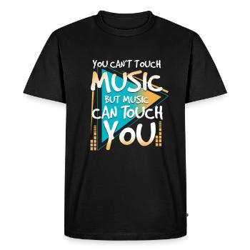 Musique | Musiciens dans un groupe | Musiciens - T-shirt Premium bio Homme - noir - Devant - Nico (187cm)
