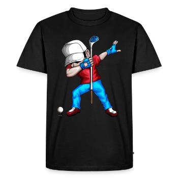 Dabbing golfeurs golfeurs golf club de golf fan - T-shirt Premium bio Homme - noir - Devant - Nico (187cm)