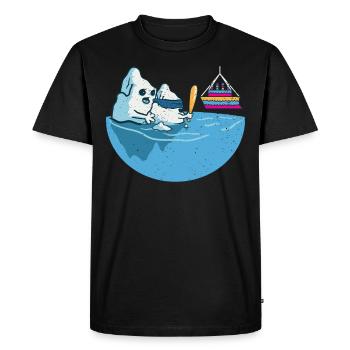 Bateau jouer Pinata Fête espagnole - T-shirt Premium bio Homme - noir - Devant - Nico (187cm)