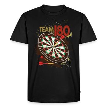 Équipe 180 Fléchettes Fléchettes Joueur de fléchettes - T-shirt Premium bio Homme - noir - Devant - Nico (187cm)