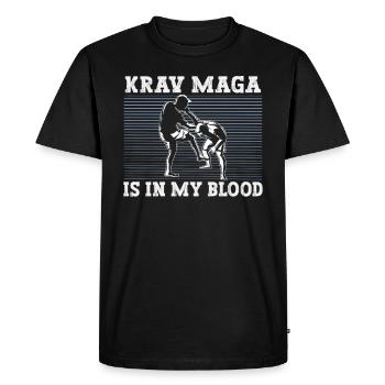 Krav Maga Arts Martiaux Krav Maga Entraîneur Krav Maga - T-shirt Premium bio Homme - noir - Devant - Nico (187cm)
