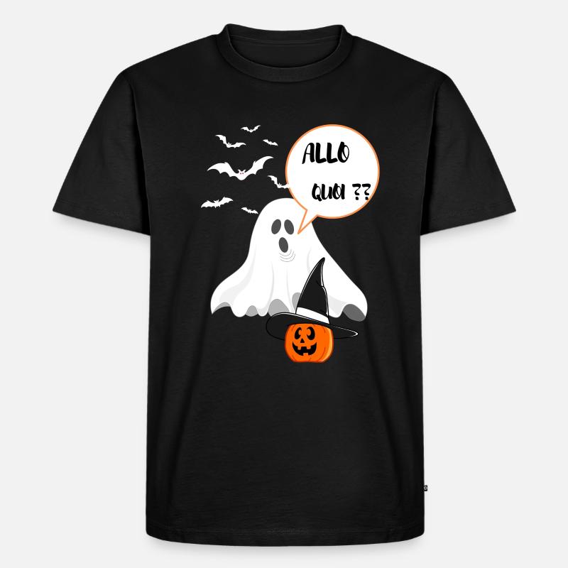 ALLO was - Männer Premium Bio T-Shirt - Schwarz