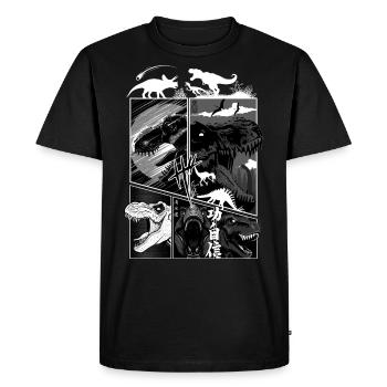Rex Dinosaur Comic - Men's Premium Organic T-Shirt - black - Front - Nico (187cm)