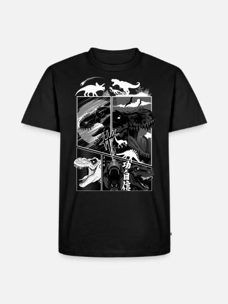 Rex Dinosaur Comic - Men's Premium Organic T-Shirt - black