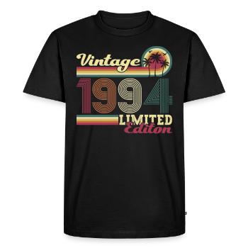 Original vintage 1994 28th birthday gift - Men's Premium Organic T-Shirt - black - Front - Nico (187cm)