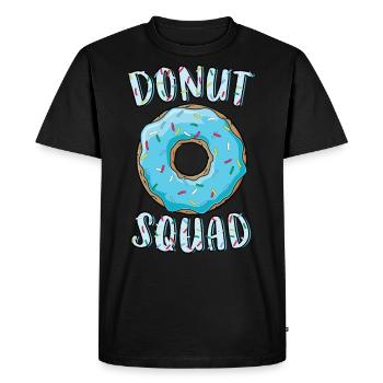 Donut Squad Matching Donut Party Donut bleu - T-shirt Premium bio Homme - noir - Devant - Nico (187cm)