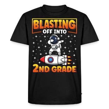 Dynamitage en 2e année - T-shirt Premium bio Homme - noir - Devant - Nico (187cm)