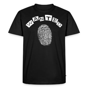 Empreinte digitale recherchée - T-shirt Premium bio Homme - noir - Devant - Nico (187cm)