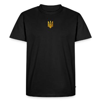 JE SUIS UKRAINIEN - Je suis ukrainien - Im ukrainien - T-shirt Premium bio Homme - noir - Devant - Nico (187cm)