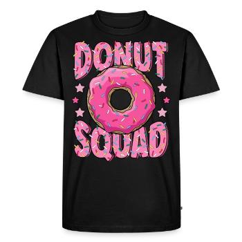 Pink Donut Squad Saupoudre Donut Lover Matching - T-shirt Premium bio Homme - noir - Devant - Nico (187cm)