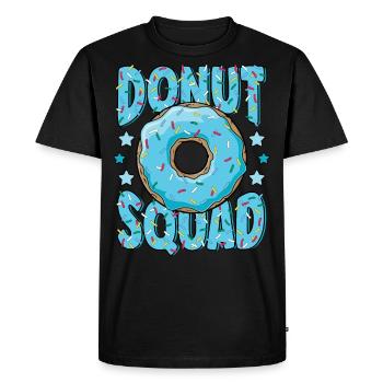 Blue Donut Squad Saupoudre Donut Lover Matching - T-shirt Premium bio Homme - noir - Devant - Nico (187cm)