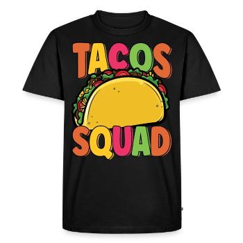 Festive Taco Squad Taco Day Matching Cinco De - T-shirt Premium bio Homme - noir - Devant - Nico (187cm)