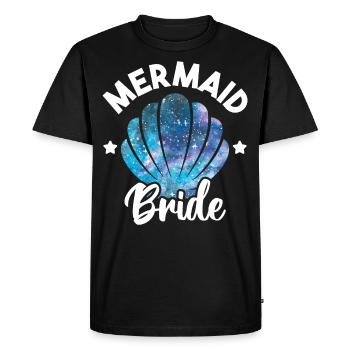 Mignon Mermaid Bride Seashell Matching Mermaid - T-shirt Premium bio Homme - noir - Devant - Nico (187cm)