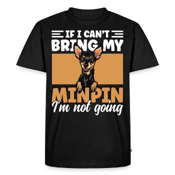 Si je ne peux pas apporter mon épinglette minimale, je n’y vais pas - T-shirt Premium bio Homme - noir - Devant - Nico (187cm)