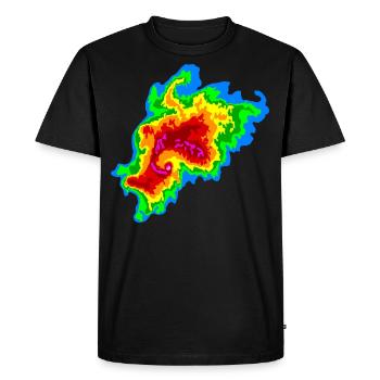 Joplin Superzelle, Tornado, Radar, Sturmjäger - Männer Premium Bio T-Shirt - Schwarz - Vorne - Nico (187cm)