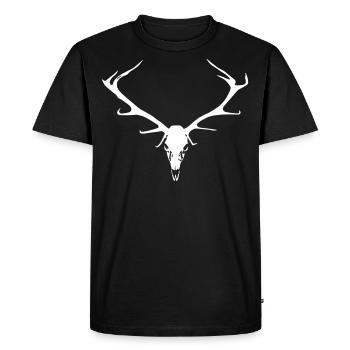 Cerf6 - T-shirt Premium bio Homme - noir - Devant - Nico (187cm)