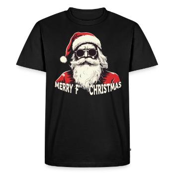 Père-Noël - T-shirt Premium bio Homme - noir - Devant - Nico (187cm)