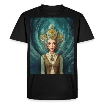 Mad Woman - Rétro - T-shirt Premium bio Homme - noir - Devant - Nico (187cm)