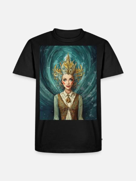 Mad Woman - Retro - Men's Premium Organic T-Shirt - black
