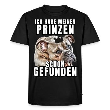 PRINCES FOUND - BULLDOG chien CHIENS - T-shirt Premium bio Homme - noir - Devant - Nico (187cm)