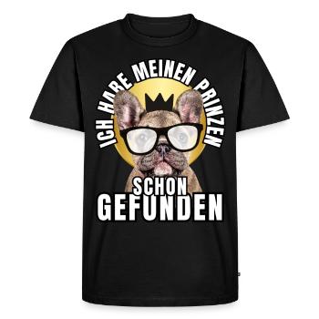 PRINCES FOUND - BULLDOG chien CHIENS - T-shirt Premium bio Homme - noir - Devant - Nico (187cm)