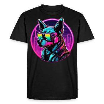 Le chien le plus cool du club - T-shirt Premium bio Homme - noir - Devant - Nico (187cm)