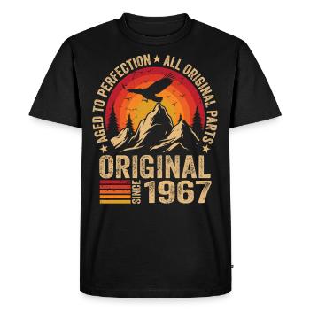Original 1967 Vintage 1967 Anniversaire 1967 Rétro - T-shirt Premium bio Homme - noir - Devant - Nico (187cm)