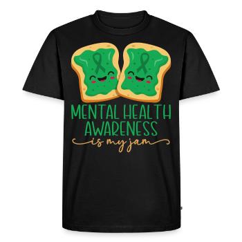 La sensibilisation à la santé mentale est mon truc - T-shirt Premium bio Homme - noir - Devant - Nico (187cm)
