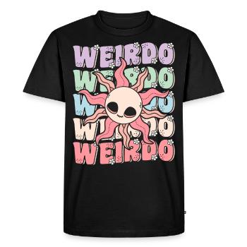 Groovy Weirdo Kawaii Pastel Goth Sun - Men's Premium Organic T-Shirt - black - Front - Nico (187cm)