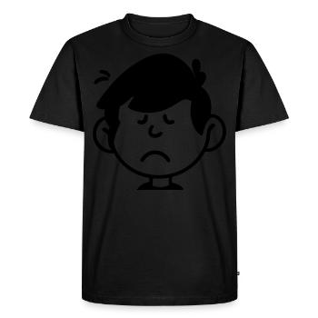 fatigue - T-shirt Premium bio Homme - noir - Devant - Nico (187cm)