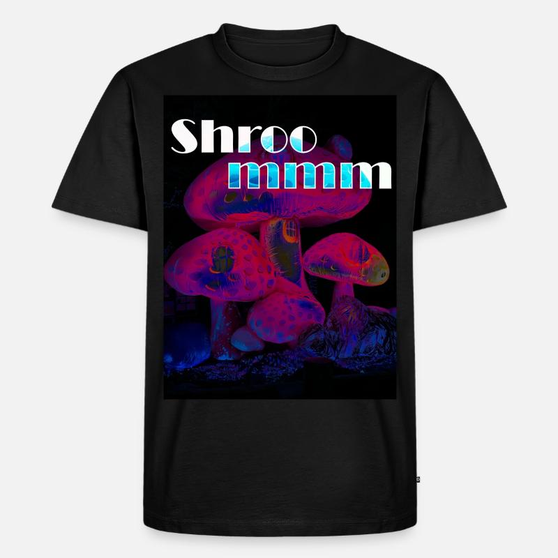 Neon-Waldbewohner - Pilze - Männer Premium Bio T-Shirt - Schwarz