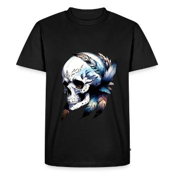 Harpie Skull collection Goth - T-shirt Premium bio Homme - noir - Devant - Nico (187cm)