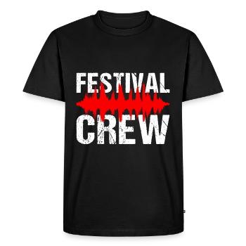 Festival Crew Music Party Team Festival - T-shirt Premium bio Homme - noir - Devant - Nico (187cm)