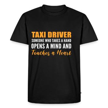 Touche un cadeau de personne aimant le cœur - T-shirt Premium bio Homme - noir - Devant - Nico (187cm)
