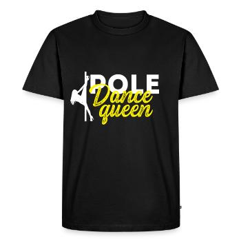 Pole Dance Queen Dance Choreographer Gift - Men's Premium Organic T-Shirt - black - Front - Nico (187cm)