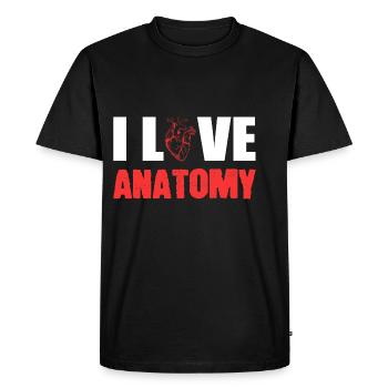 J’adore le cadeau de zoologiste d’anatomie - T-shirt Premium bio Homme - noir - Devant - Nico (187cm)