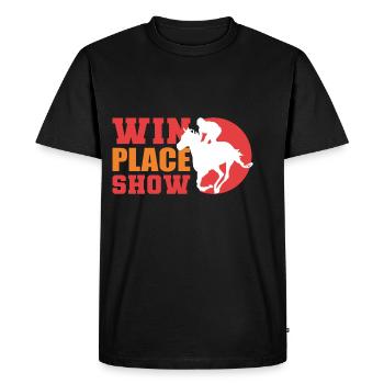 Win Place Show Riders Poison - T-shirt Premium bio Homme - noir - Devant - Nico (187cm)