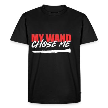 Magic wand chose me instrumentalist Gift - Men's Premium Organic T-Shirt - black - Front - Nico (187cm)