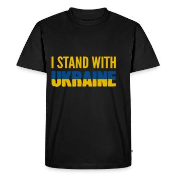 Soutenez l’Ukraine pour soutenir Poison - T-shirt Premium bio Homme - noir - Devant - Nico (187cm)