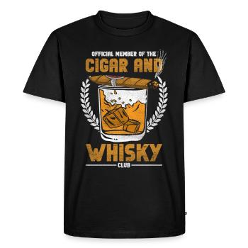 Cigar Cigars - Men's Premium Organic T-Shirt - black - Front - Nico (187cm)