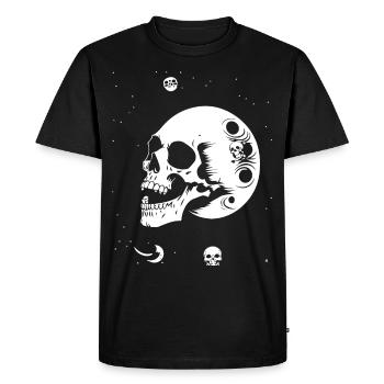 Horreur Crâne Crâne Art Crâne Gothique Heavy Metal - T-shirt Premium bio Homme - noir - Devant - Nico (187cm)