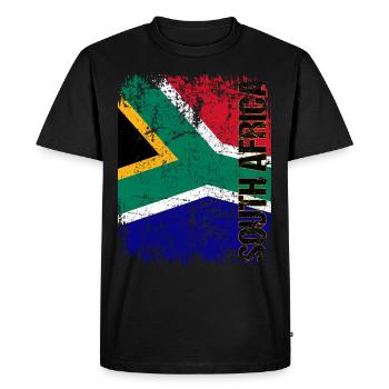 Afrique du Sud - T-shirt Premium bio Homme - noir - Devant - Nico (187cm)