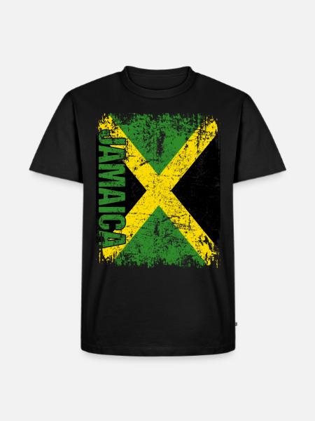 Jamaica - Männer Premium Bio T-Shirt - Schwarz