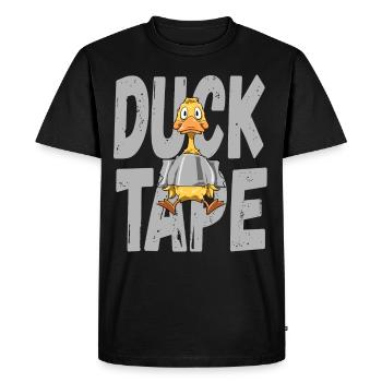 Ruban adhésif de canard pour hommes et femmes - T-shirt Premium bio Homme - noir - Devant - Nico (187cm)