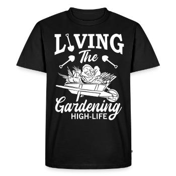 The Horticultural Celebration Life Hobby Fun - Men's Premium Organic T-Shirt - black - Front - Nico (187cm)