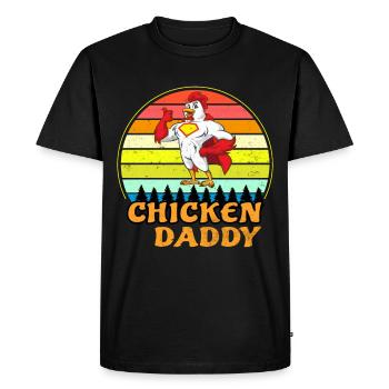 Chicken Daddy New Artist Men Great Sunset Power - Men's Premium Organic T-Shirt - black - Front - Nico (187cm)
