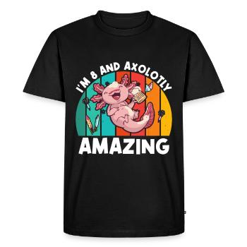 I'm 8 years old and I think it's great to buy beer - Men's Premium Organic T-Shirt - black - Front - Nico (187cm)