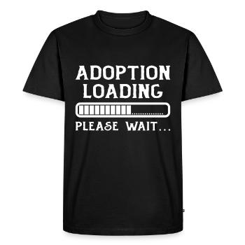 Adoption Loading Please Wait Adoption Day Fast - Men's Premium Organic T-Shirt - black - Front - Nico (187cm)
